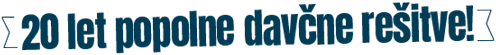 20 let popolne davčne rešitve